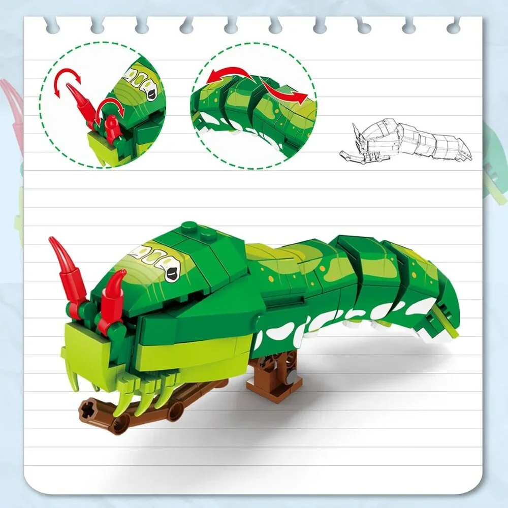 Insects Building Set for Adults Kids,The Insect Collection Building Toys,Bug Dis